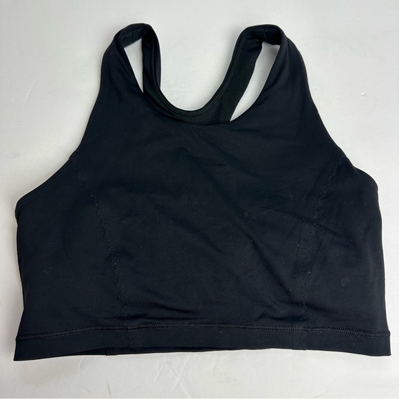 Lululemon Wunder Train Longline Sports Bra Size 4 Black Running Discontinued - Picture 1 of 9